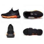Deleventh Kaizer noir/orange vue 3D basket de sécurité homme